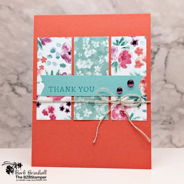 5 Minute Thank You Card Using Card Sketch 31