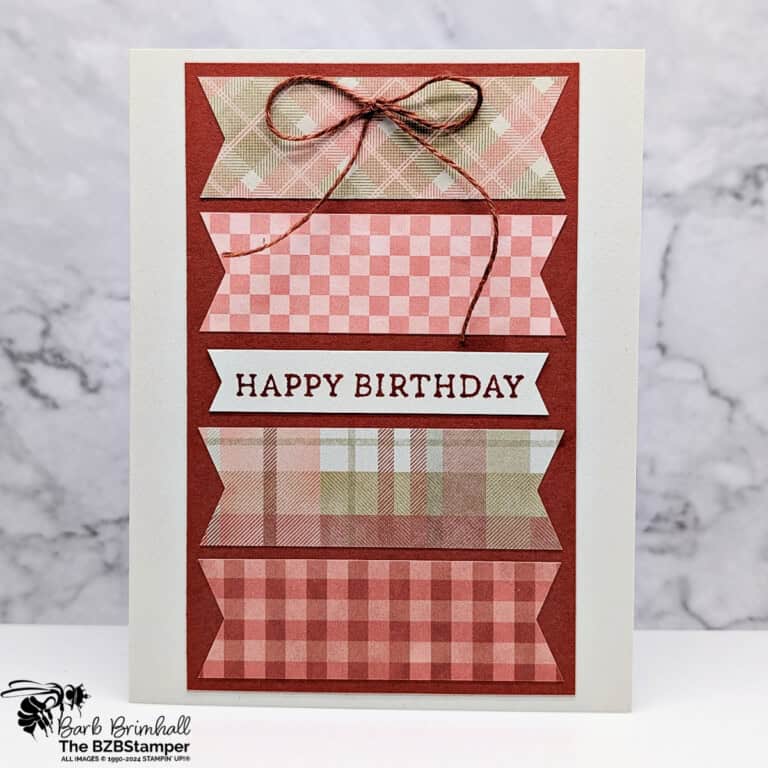 5 Minute Birthday Card Using Card Sketch 34