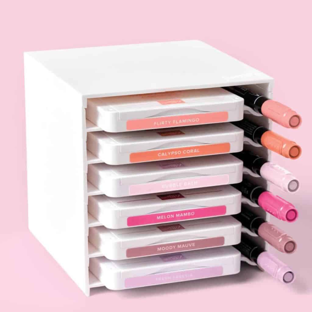 Stampin' Up! Stampin' Write Markers: Features & Tips 6 Stampin' Up! Stampin' Write Markers storage unit for markers and ink pads.