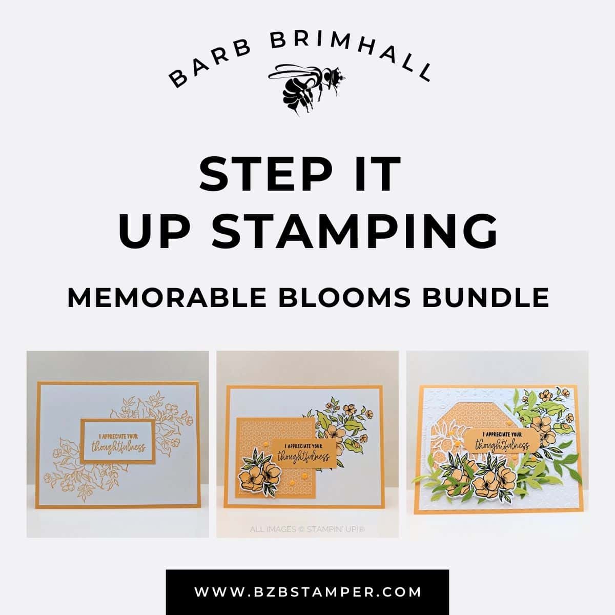 Memorable Blooms Bundle Step It Up Stamping Instructions 1 Memorable Blooms Bundle Step It Up Stamping Instructions