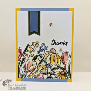 5 Minute Thank You Card using Card Sketch 43 19 040225 stampin up card sketch 43