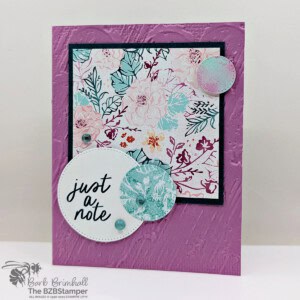 5 Minute Just A Note Card Using Card Sketch 47 22 043025 stampin up card sketch 47