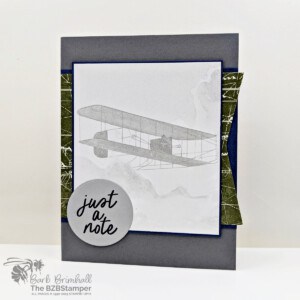 5 Minute Just A Note Card using Card Sketch 46 6 042425 stampin up card sketch 46