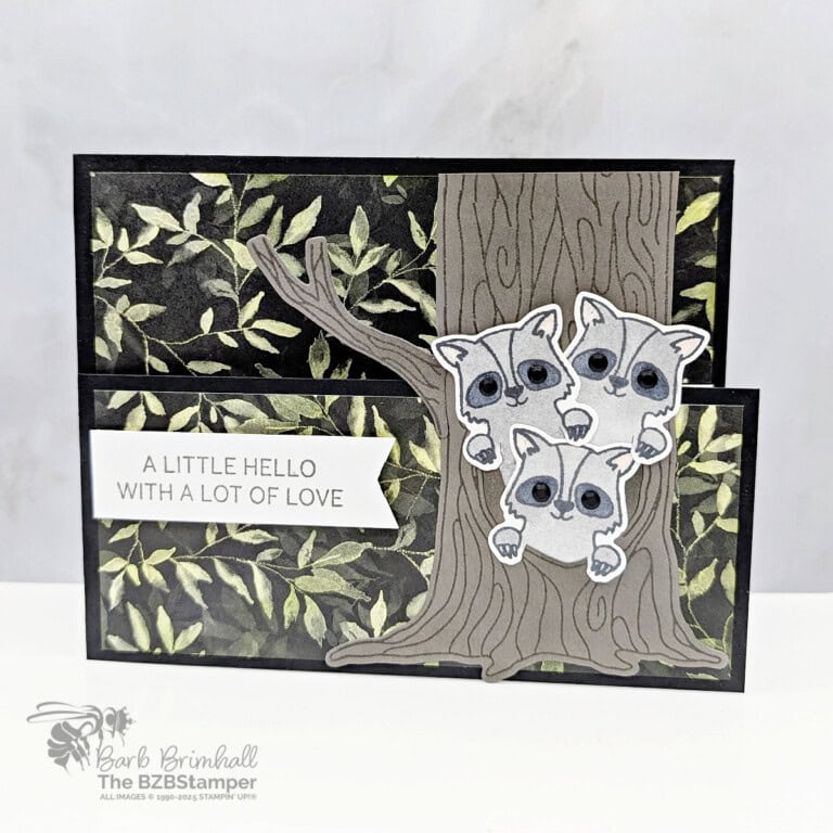 Cute Hello Card using the Peekaboo Forest Bundle
