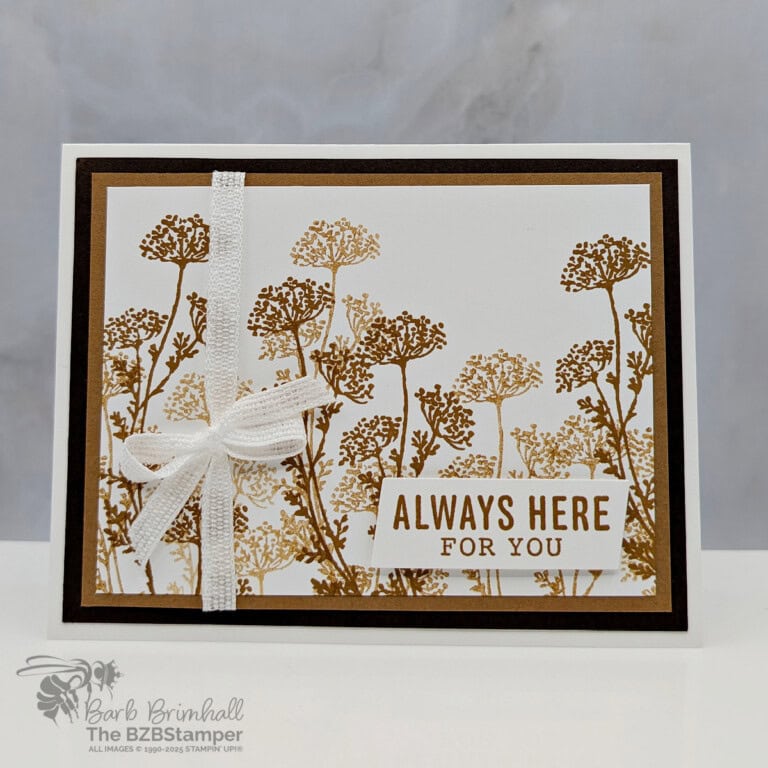 Simple Sympathy Card with Gallery Blooms Stamp Set