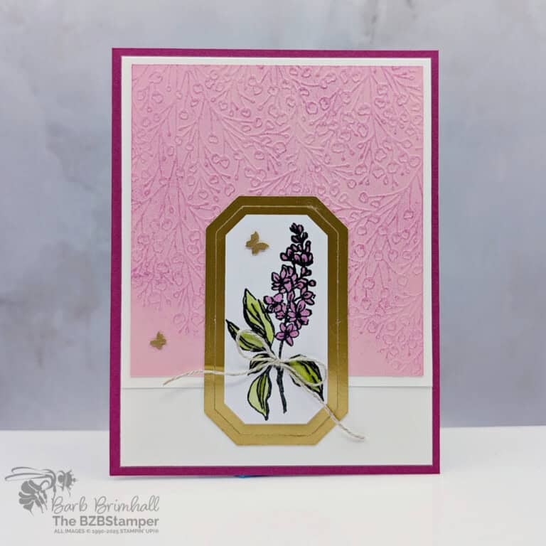 Sweet Floral Card Using the Gallery Blooms Stamp Set