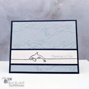 Clean and Modern Dolphin Card for Any Occasion 24 060525 stampin up along these lines 1