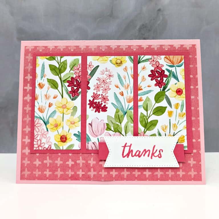 Coffee and a Card with the Florals In Bloom Paper