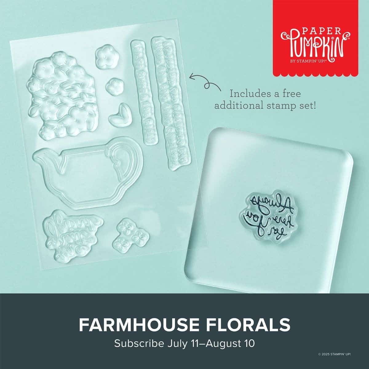 The Stampin' Up! Kit Collection 2 2025 07 farmhouse florals monthly crafting kit featured image