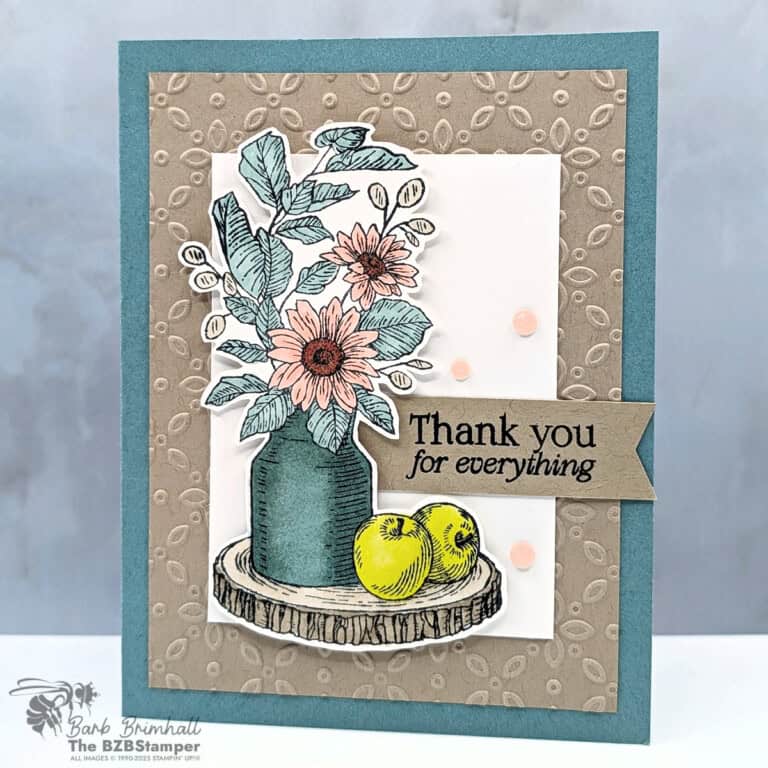 Rustic Centerpiece Thank You Card