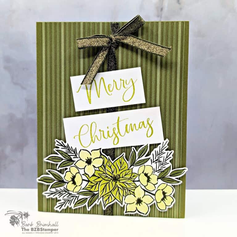 3 Cards using the Christmas Greenery Bundle