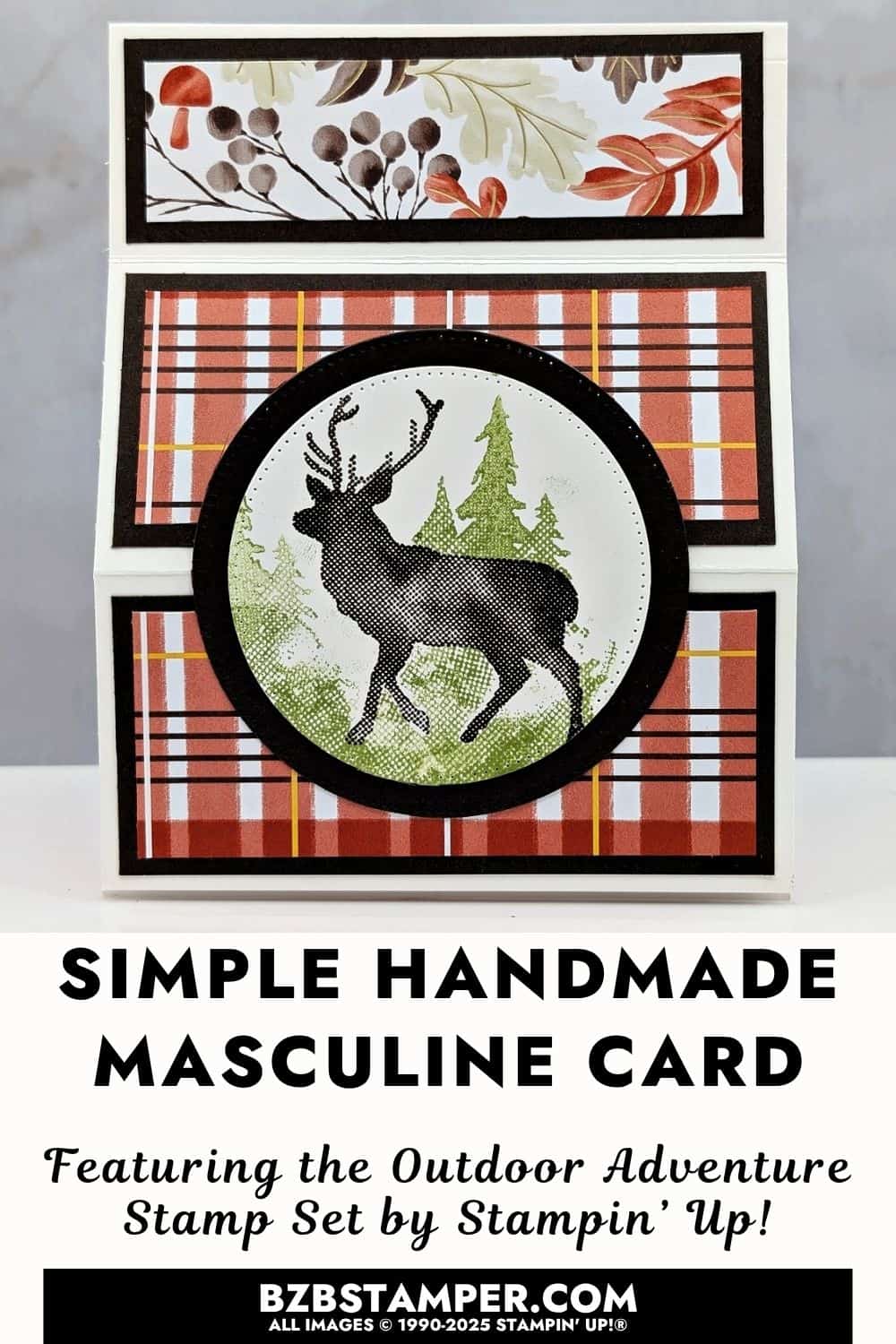 Coffee and a Card with the Outdoor Adventure Set 7 110525 stampin up outdoor adventure fun fold coffee card pin1