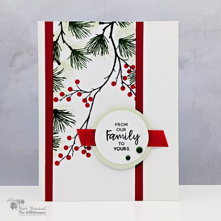 Easy Christmas Card with the Branching Out Set