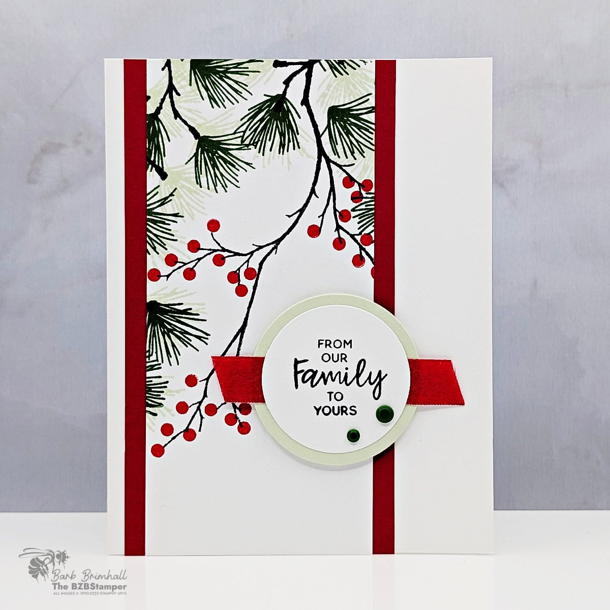 Easy Christmas Card with the Branching Out Set
