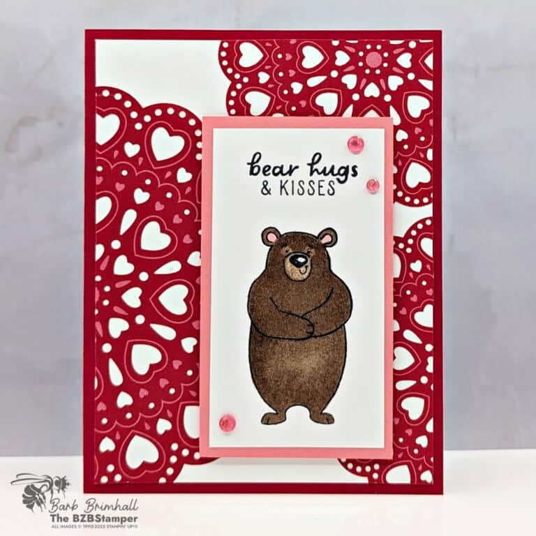 Cute Bear Hugs Valentine Card Idea